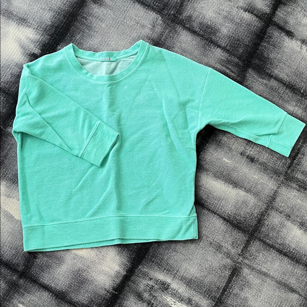 Fresh Produce Women’s Teal Textured Sweatshirt